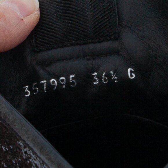 Gucci California Black Glitter High Top Sneakers SIze 36.5 - Picture 11 of 12